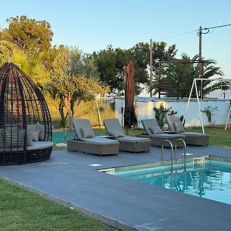 Vila Zoza Luxury Isthmia By The Sea With Private Pool